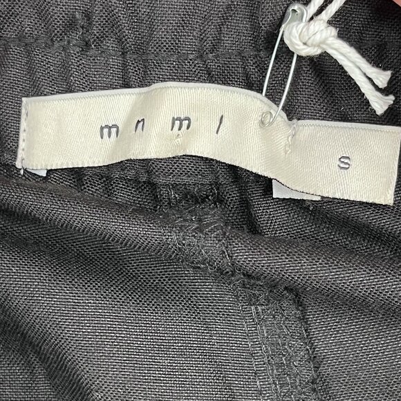 NWT MNML Cargo Pants Mens Small Rave Double Ultra Baggy Fit Black - Picture 3 of 11